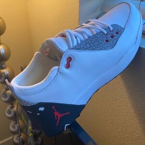 Air Jordan ADG Golf Shoes White/University Red Size 12 New/Never Worn
